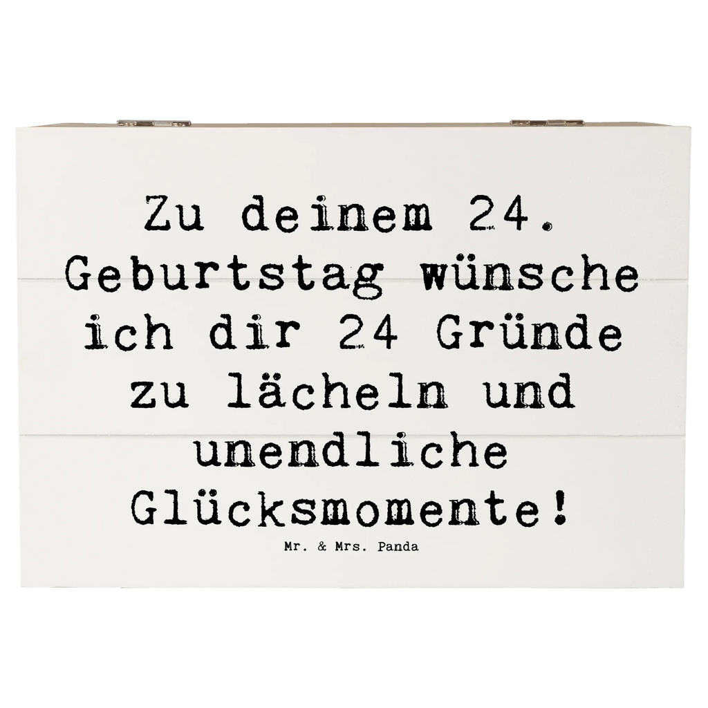 Holzkiste Spruch 24. Geburtstag Glück Aufbewahrungsbox, Holzkiste, Geschenkbox, Erinnerungskiste, Geschenkdose, Schatulle, Dekokiste, XXL, Kiste, Schatzkiste, Erinnerungsbox, Truhe, Geburtstag, Geburtstagsgeschenk, Geschenk