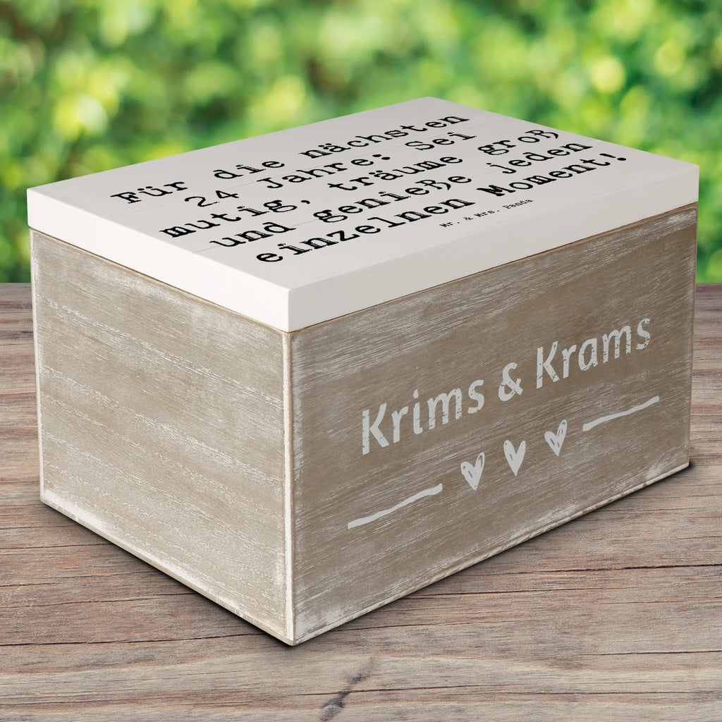 Holzkiste Spruch 24. Geburtstag Mutig Träumen Schatzkiste, Schatulle, Holzkiste, Geschenkbox, Geschenkdose, Erinnerungsbox, Erinnerungskiste, Kiste, Dekokiste, XXL, Truhe, Aufbewahrungsbox, Geburtstag, Geburtstagsgeschenk, Geschenk