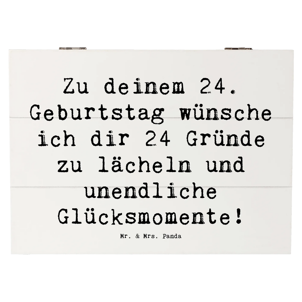 Holzkiste Spruch 24. Geburtstag Glück Aufbewahrungsbox, Holzkiste, Geschenkbox, Erinnerungskiste, Geschenkdose, Schatulle, Dekokiste, XXL, Kiste, Schatzkiste, Erinnerungsbox, Truhe, Geburtstag, Geburtstagsgeschenk, Geschenk