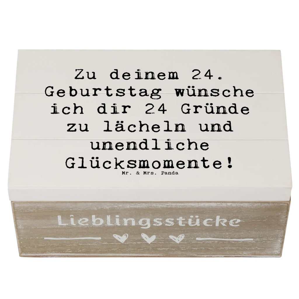 Holzkiste Spruch 24. Geburtstag Glück Aufbewahrungsbox, Holzkiste, Geschenkbox, Erinnerungskiste, Geschenkdose, Schatulle, Dekokiste, XXL, Kiste, Schatzkiste, Erinnerungsbox, Truhe, Geburtstag, Geburtstagsgeschenk, Geschenk