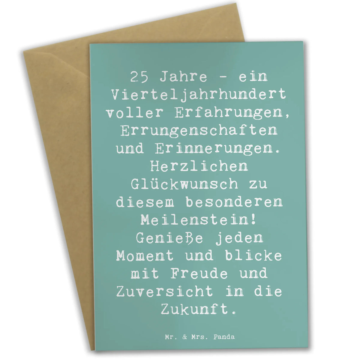 Grußkarte Spruch 25. Geburtstag