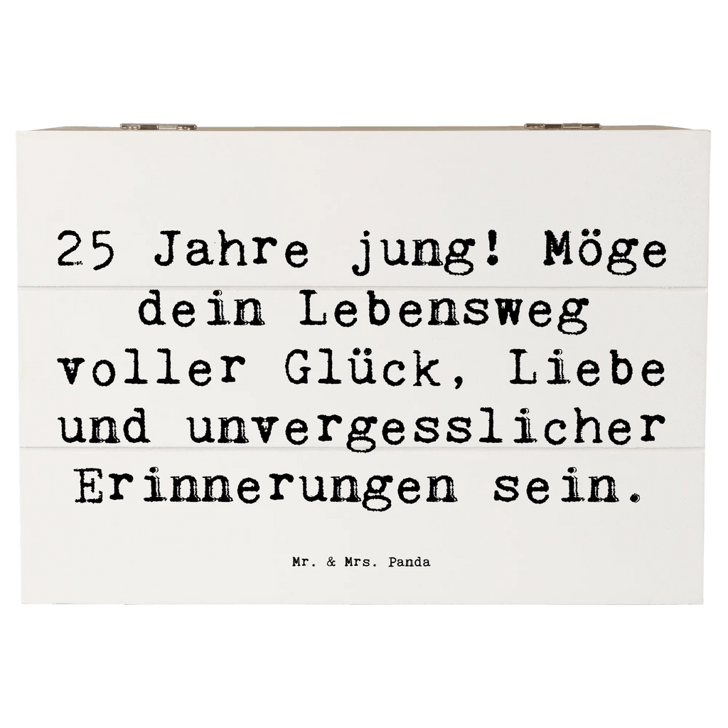 Holzkiste Spruch 25. Geburtstag Glück Schatzkiste, Erinnerungskiste, Holzkiste, Truhe, Aufbewahrungsbox, Geschenkbox, XXL, Dekokiste, Erinnerungsbox, Schatulle, Kiste, Geschenkdose, Geburtstag, Geburtstagsgeschenk, Geschenk