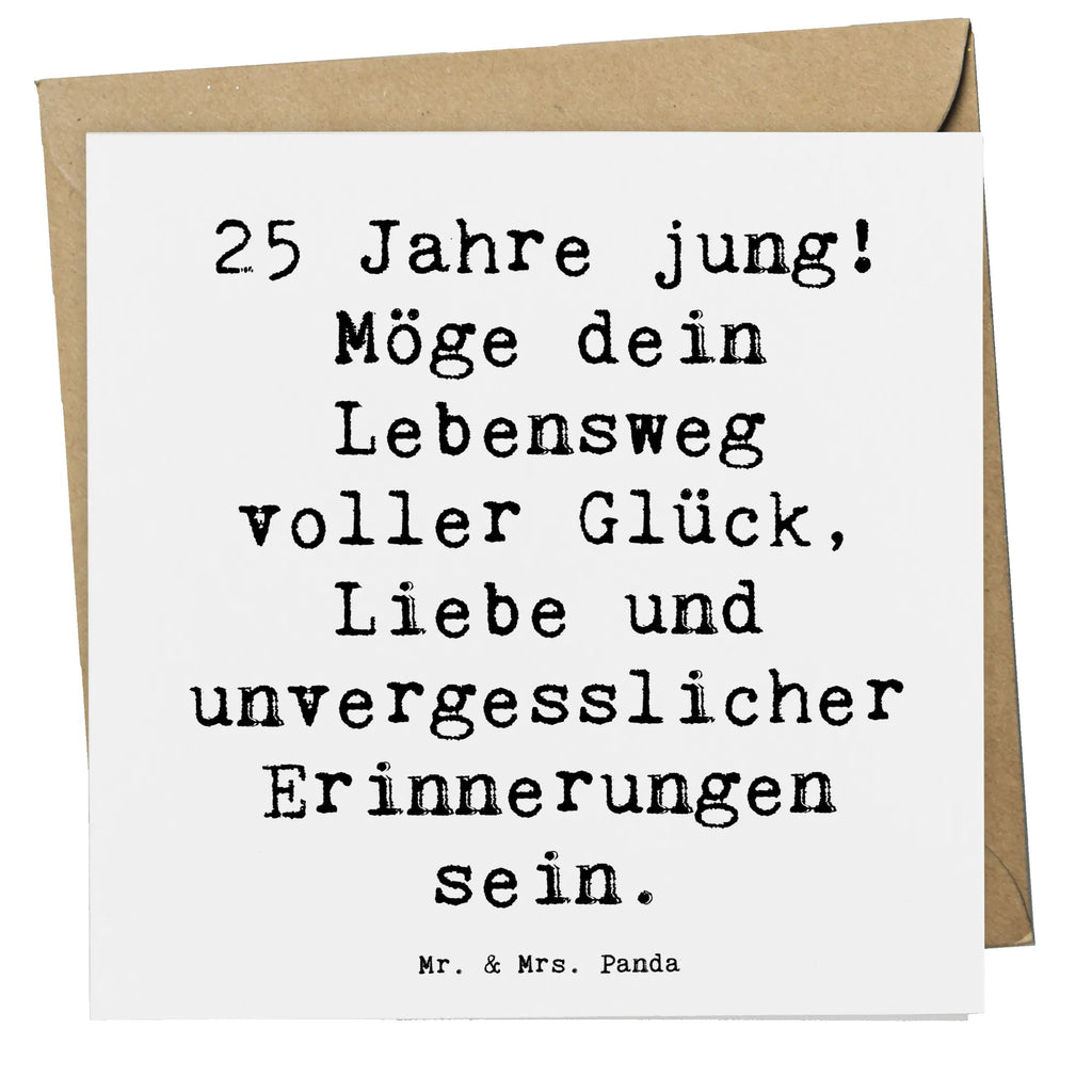 Deluxe Card Saying 25 Jahre jung! Möge dein Lebensweg voller Glück, Liebe und unvergesslicher Erinnerungen sein. Hochwertige Klappkarte, Karte, Glückwunschkarte, Hochzeitskarte, Geburtstagskarte, Hochwertige Grußkarte, Grußkarte, Einladungskarte, Klappkarte, Geburtstag, Geburtstagsgeschenk, Geschenk