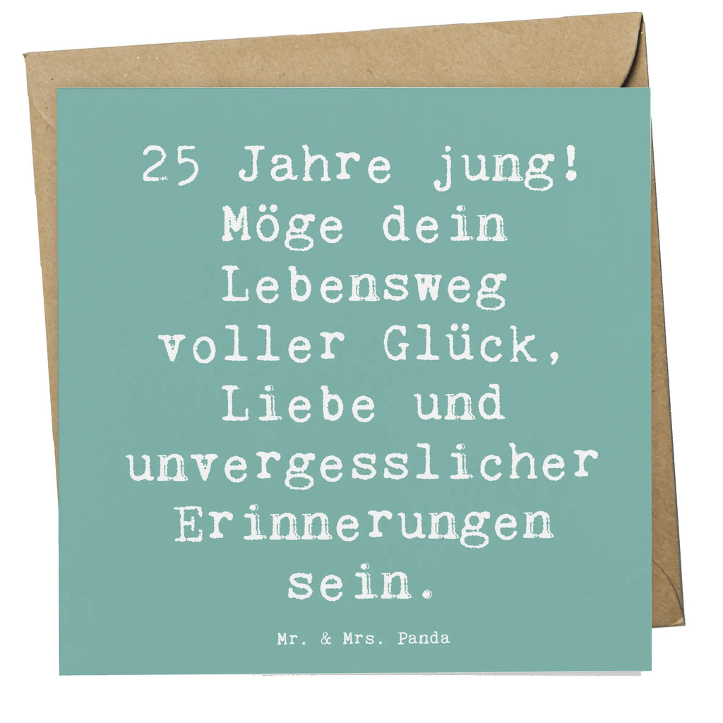 Deluxe Card Saying 25 Jahre jung! Möge dein Lebensweg voller Glück, Liebe und unvergesslicher Erinnerungen sein. Hochwertige Klappkarte, Karte, Glückwunschkarte, Hochzeitskarte, Geburtstagskarte, Hochwertige Grußkarte, Grußkarte, Einladungskarte, Klappkarte, Geburtstag, Geburtstagsgeschenk, Geschenk