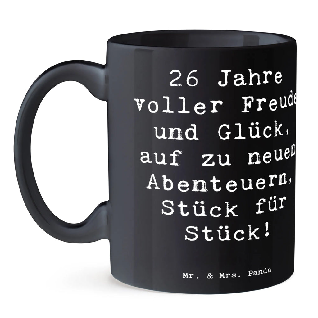 Tasse Spruch 26. Geburtstag Abenteuer Keramiktasse, Tasse mit Motiven, Porzellantasse, Kaffeetasse, Bürotasse, Tasse mit Zitaten, Teetasse, Geschenktasse, Tasse, Geburtstag, Geburtstagsgeschenk, Geschenk