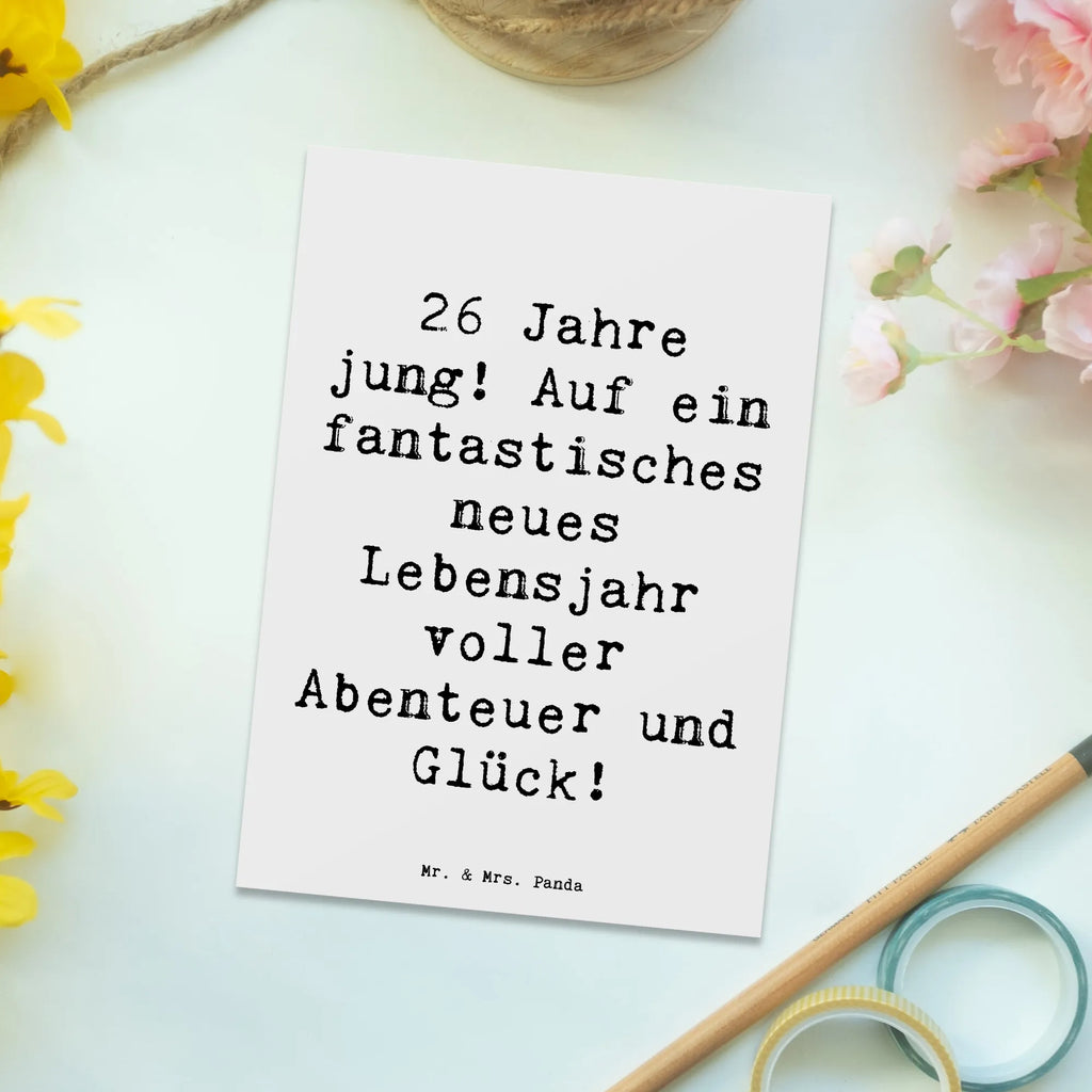 Postkarte Spruch 26. Geburtstag Karte, Geburtstagskarte, Ansichtskarten, Dankeskarte, Ansichtskarte, Postkarte, Grußkarte, Einladungskarten Geburtstag, Einladung, Geschenkkarte, Einladung Geburtstag, Einladungskarte, Geburtstag, Geburtstagsgeschenk, Geschenk