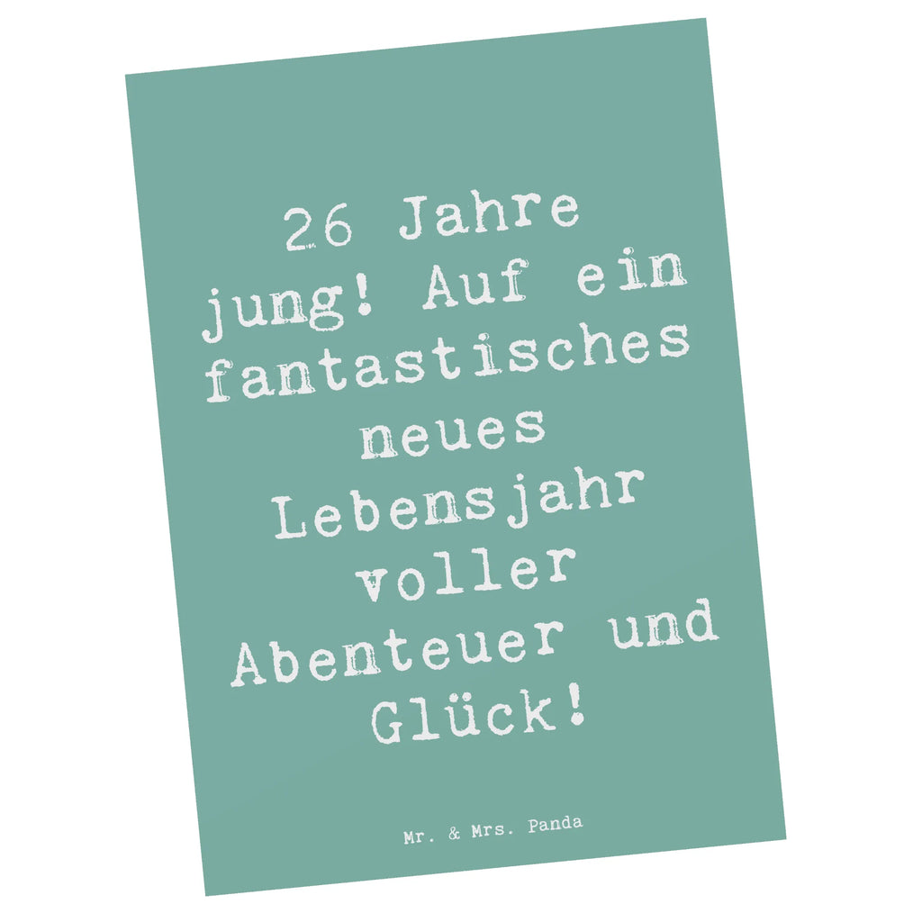 Postkarte Spruch 26. Geburtstag Karte, Geburtstagskarte, Ansichtskarten, Dankeskarte, Ansichtskarte, Postkarte, Grußkarte, Einladungskarten Geburtstag, Einladung, Geschenkkarte, Einladung Geburtstag, Einladungskarte, Geburtstag, Geburtstagsgeschenk, Geschenk