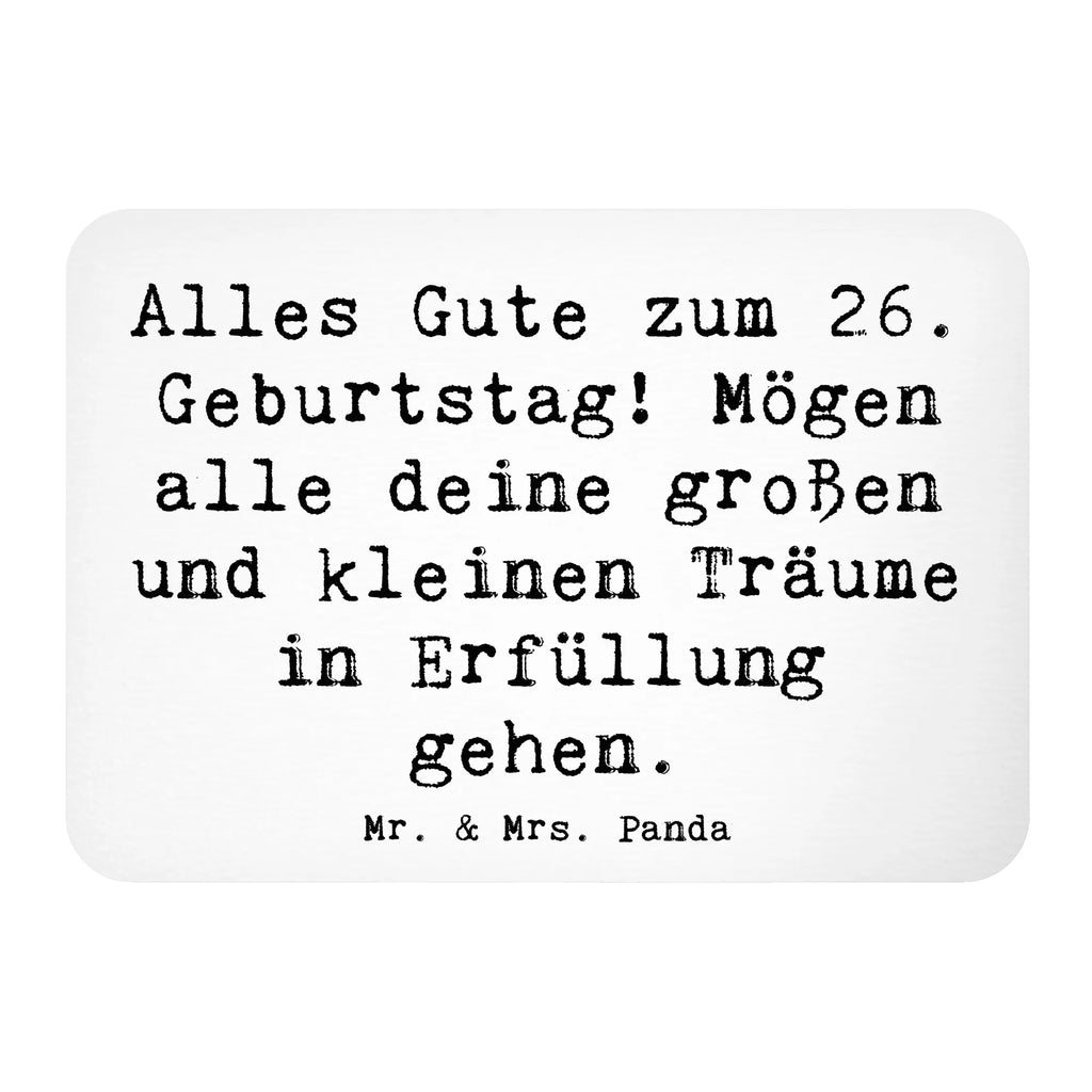 Magnet Spruch 26. Geburtstag Kühlschrankmagnet, Whiteboard Magnet, Dekomagnet, Kühlschrank Dekoration, Notiz Magnet, Motivmagnete, Pinnwandmagnet, Souvenir Magnet, Geburtstag, Geburtstagsgeschenk, Geschenk