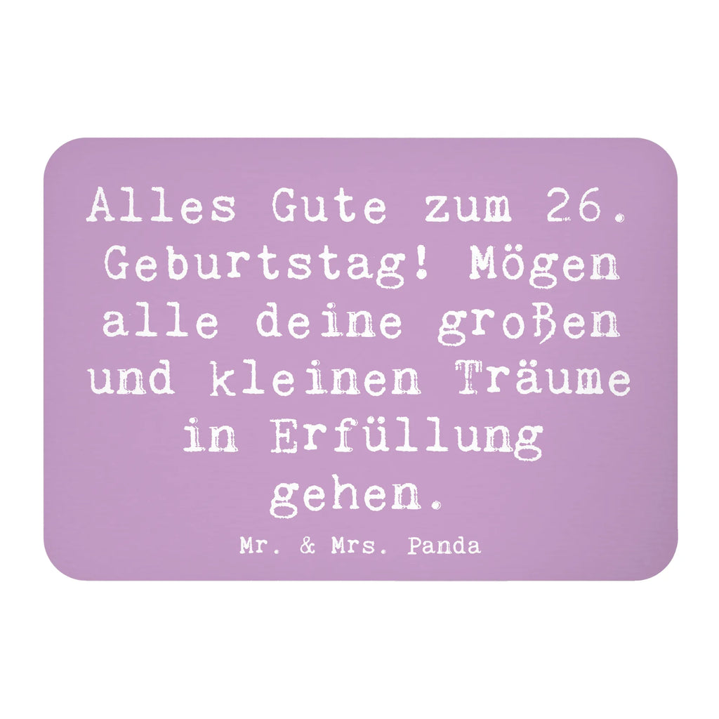 Magnet Spruch 26. Geburtstag Kühlschrankmagnet, Whiteboard Magnet, Dekomagnet, Kühlschrank Dekoration, Notiz Magnet, Motivmagnete, Pinnwandmagnet, Souvenir Magnet, Geburtstag, Geburtstagsgeschenk, Geschenk