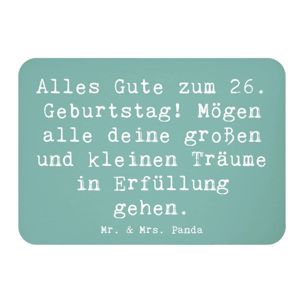 Magnet Spruch 26. Geburtstag Kühlschrankmagnet, Whiteboard Magnet, Dekomagnet, Kühlschrank Dekoration, Notiz Magnet, Motivmagnete, Pinnwandmagnet, Souvenir Magnet, Geburtstag, Geburtstagsgeschenk, Geschenk