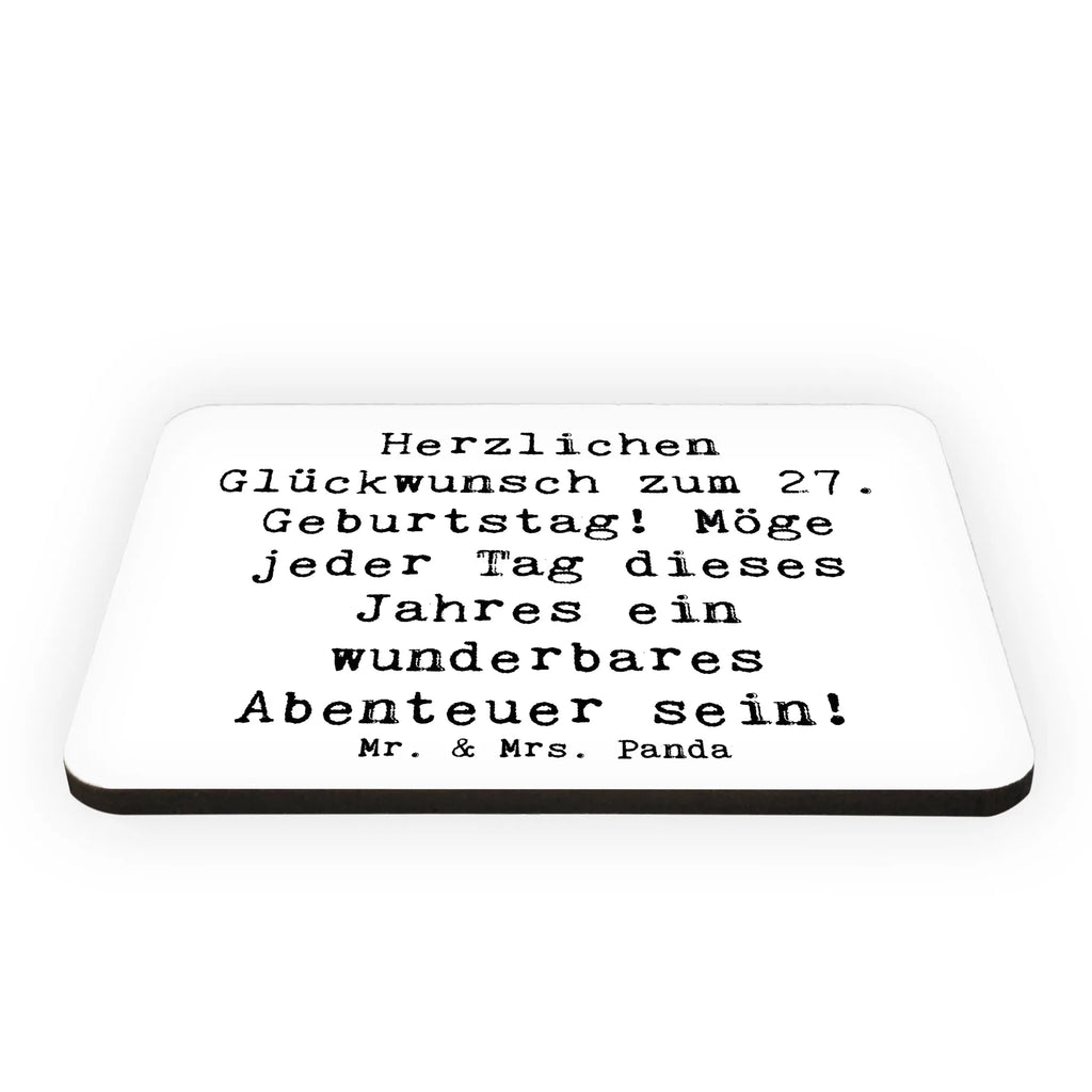 Magnet Saying Herzlichen Glückwunsch zum 27. Geburtstag! Möge jeder Tag dieses Jahres ein wunderbares Abenteuer sein! Dekomagnet, Kühlschrank Dekoration, Pinnwandmagnet, Souvenir Magnet, Whiteboard Magnet, Motivmagnete, Notiz Magnet, Kühlschrankmagnet, Geburtstag, Geburtstagsgeschenk, Geschenk