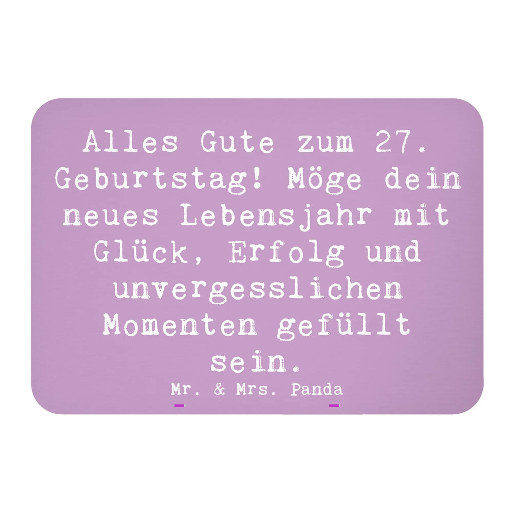 Magnet Spruch 27. Geburtstag Dekomagnet, Whiteboard Magnet, Souvenir Magnet, Pinnwandmagnet, Notiz Magnet, Kühlschrank Dekoration, Kühlschrankmagnet, Motivmagnete, Geburtstag, Geburtstagsgeschenk, Geschenk