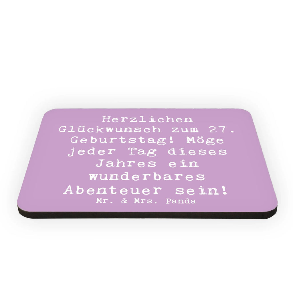 Magnet Saying Herzlichen Glückwunsch zum 27. Geburtstag! Möge jeder Tag dieses Jahres ein wunderbares Abenteuer sein! Dekomagnet, Kühlschrank Dekoration, Pinnwandmagnet, Souvenir Magnet, Whiteboard Magnet, Motivmagnete, Notiz Magnet, Kühlschrankmagnet, Geburtstag, Geburtstagsgeschenk, Geschenk