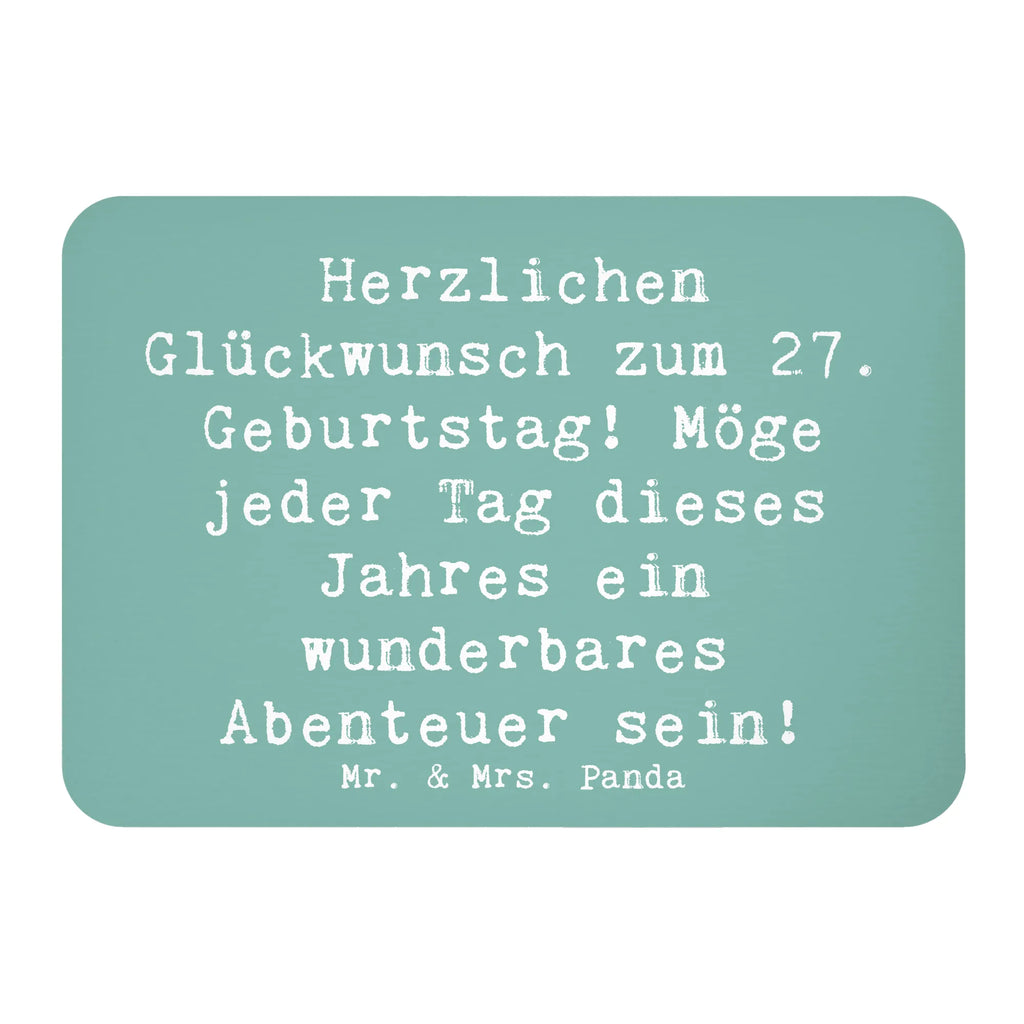 Magnet Saying Herzlichen Glückwunsch zum 27. Geburtstag! Möge jeder Tag dieses Jahres ein wunderbares Abenteuer sein! Dekomagnet, Kühlschrank Dekoration, Pinnwandmagnet, Souvenir Magnet, Whiteboard Magnet, Motivmagnete, Notiz Magnet, Kühlschrankmagnet, Geburtstag, Geburtstagsgeschenk, Geschenk