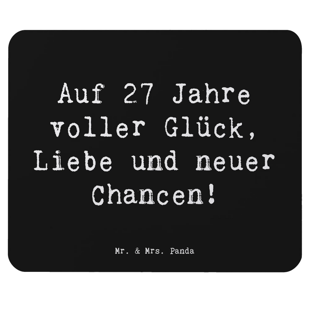 Mouse mat Saying Auf 27 Jahre voller Glück, Liebe und neuer Chancen! Computer zubehör, Büroausstattung, Einzigartiges Mauspad, Mausunterlage, Mauspad Büro, PC Zubehör, Mousepad, Mauspad, Arbeitszimmer, Designer Mauspad, Geburtstag, Geburtstagsgeschenk, Geschenk