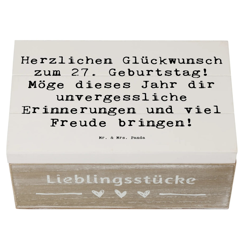 Holzkiste Spruch 27. Geburtstag Erinnerungskiste, Kiste, Schatulle, XXL, Holzkiste, Aufbewahrungsbox, Erinnerungsbox, Schatzkiste, Geschenkdose, Dekokiste, Truhe, Geschenkbox, Geburtstag, Geburtstagsgeschenk, Geschenk