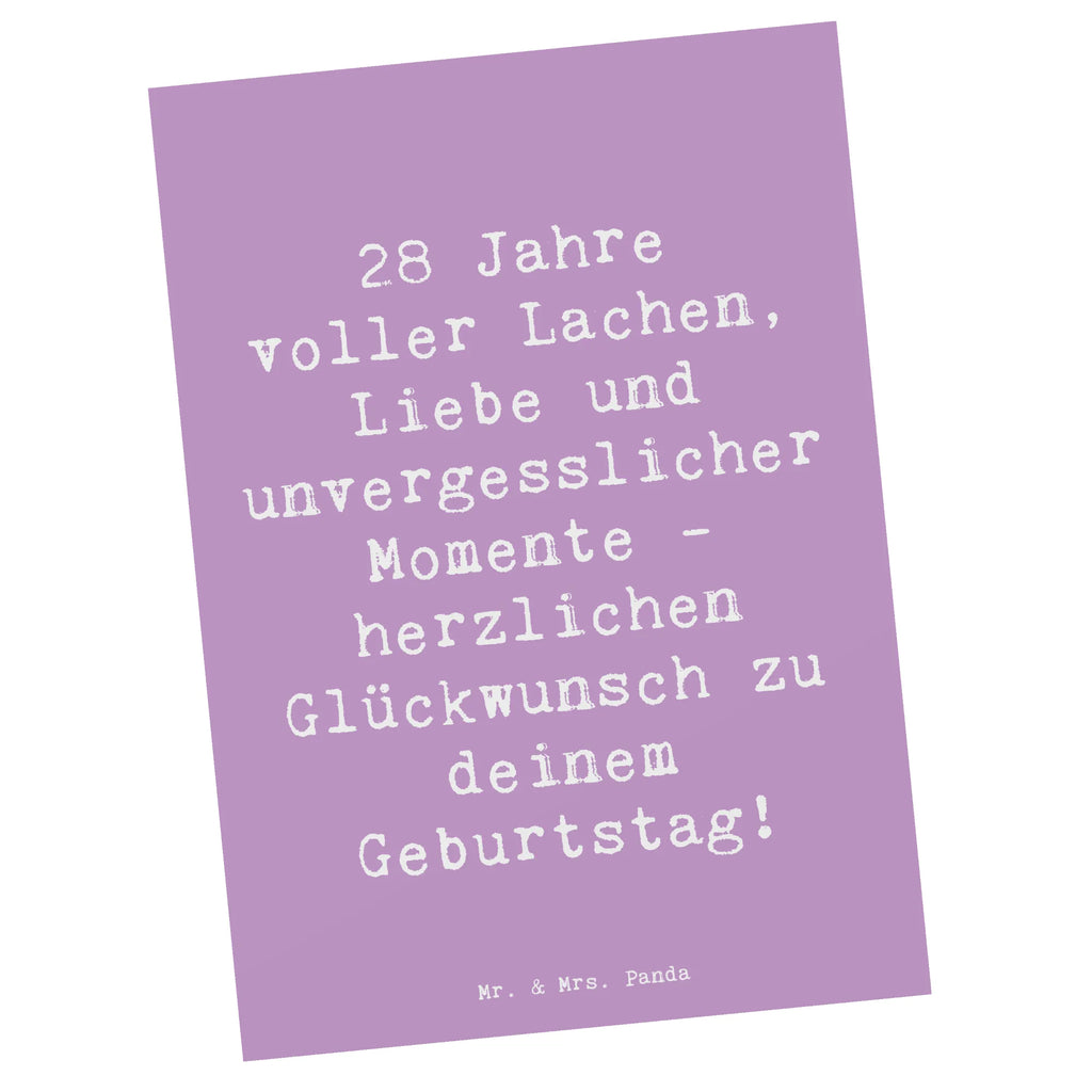 Postcard Saying 28 Jahre voller Lachen, Liebe und unvergesslicher Momente - herzlichen Glückwunsch zu deinem Geburtstag! Grußkarte, Einladungskarte, Ansichtskarte, Karte, Ansichtskarten, Einladung, Einladungskarten Geburtstag, Geburtstagskarte, Geschenkkarte, Einladung Geburtstag, Dankeskarte, Postkarte, Geburtstag, Geburtstagsgeschenk, Geschenk
