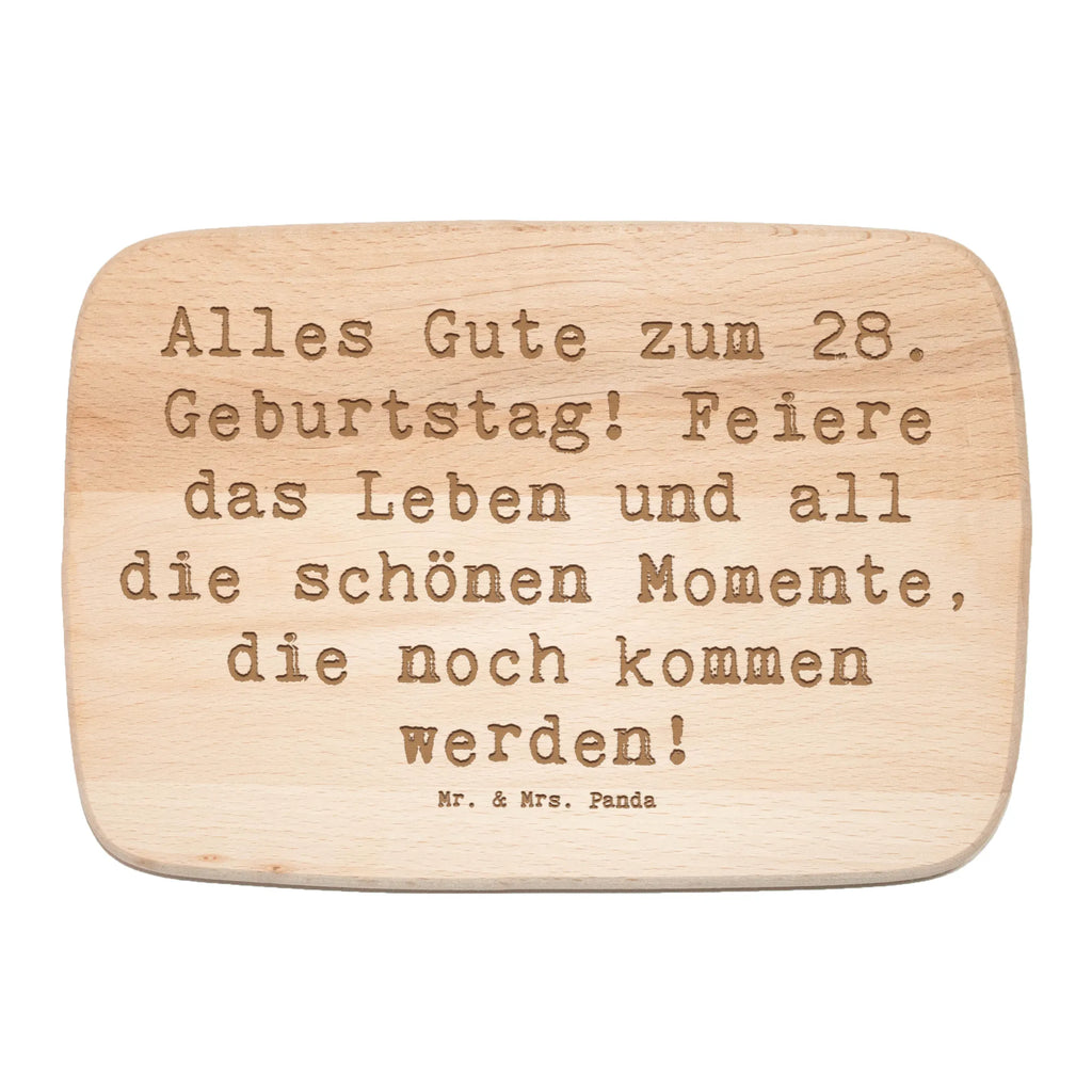 Śniadaniowa deska Przysłowie Alles Gute zum 28. Geburtstag! Feiere das Leben und all die schönen Momente, die noch kommen werden! Urodziny, prezent urodzinowy, prezent