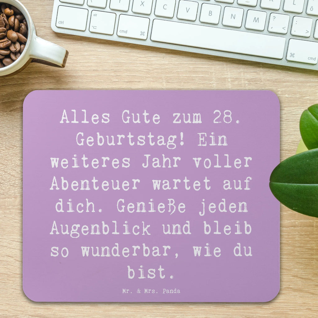 Mouse mat Saying Alles Gute zum 28. Geburtstag! Ein weiteres Jahr voller Abenteuer wartet auf dich. Genieße jeden Augenblick und bleib so wunderbar, wie du bist. Mauspad, Computer zubehör, Einzigartiges Mauspad, PC Zubehör, Arbeitszimmer, Mousepad, Büroausstattung, Designer Mauspad, Mausunterlage, Mauspad Büro, Geburtstag, Geburtstagsgeschenk, Geschenk