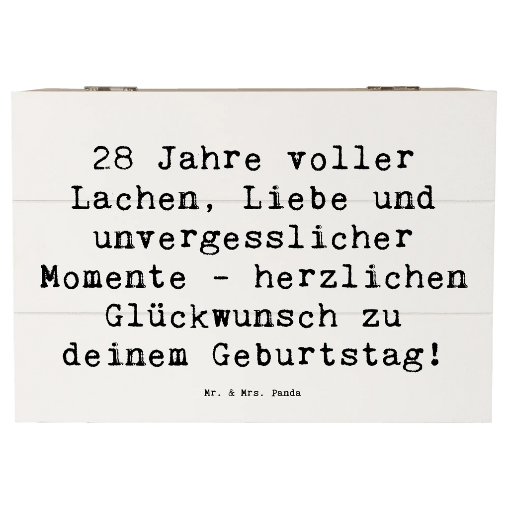 Wooden chest Saying 28 Jahre voller Lachen, Liebe und unvergesslicher Momente - herzlichen Glückwunsch zu deinem Geburtstag! Schatzkiste, Dekokiste, XXL, Geschenkdose, Schatulle, Aufbewahrungsbox, Truhe, Erinnerungsbox, Geschenkbox, Erinnerungskiste, Kiste, Holzkiste, Geburtstag, Geburtstagsgeschenk, Geschenk