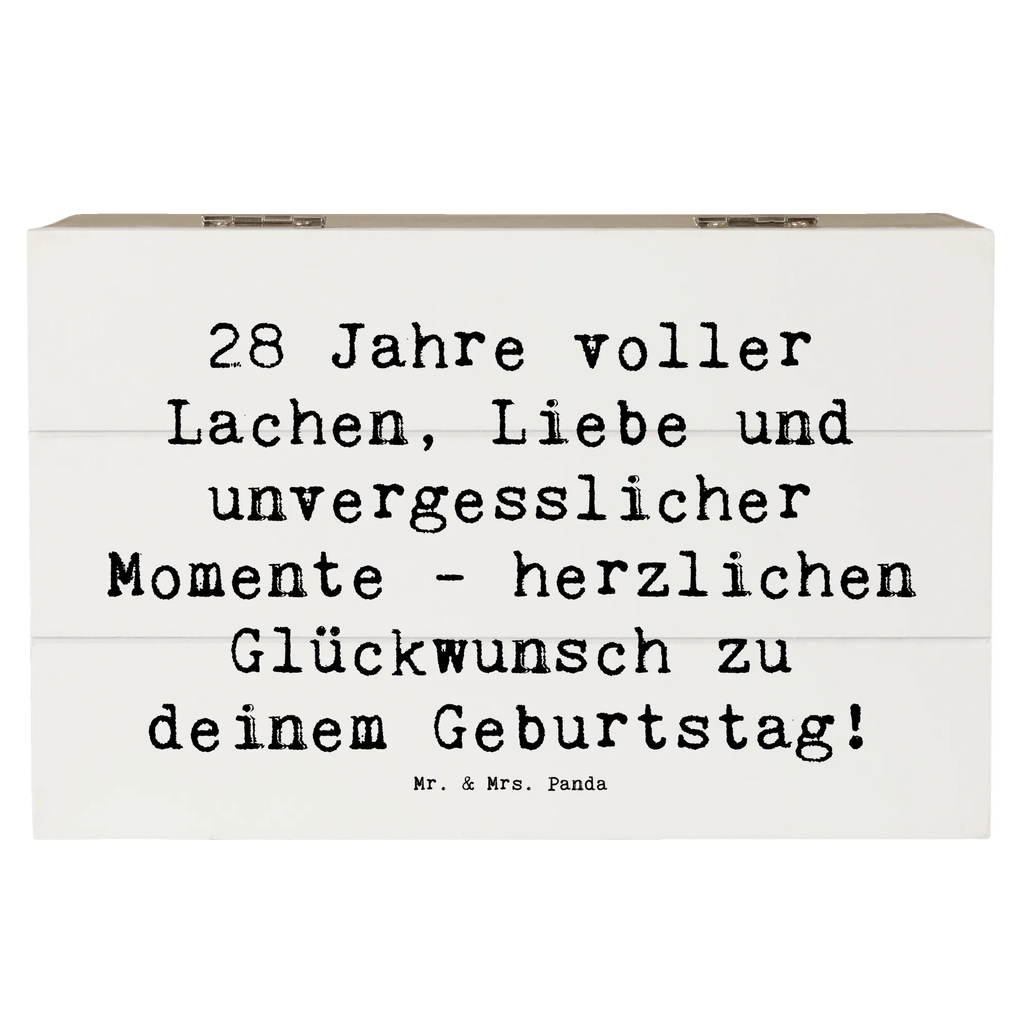Wooden chest Saying 28 Jahre voller Lachen, Liebe und unvergesslicher Momente - herzlichen Glückwunsch zu deinem Geburtstag! Schatzkiste, Dekokiste, XXL, Geschenkdose, Schatulle, Aufbewahrungsbox, Truhe, Erinnerungsbox, Geschenkbox, Erinnerungskiste, Kiste, Holzkiste, Geburtstag, Geburtstagsgeschenk, Geschenk