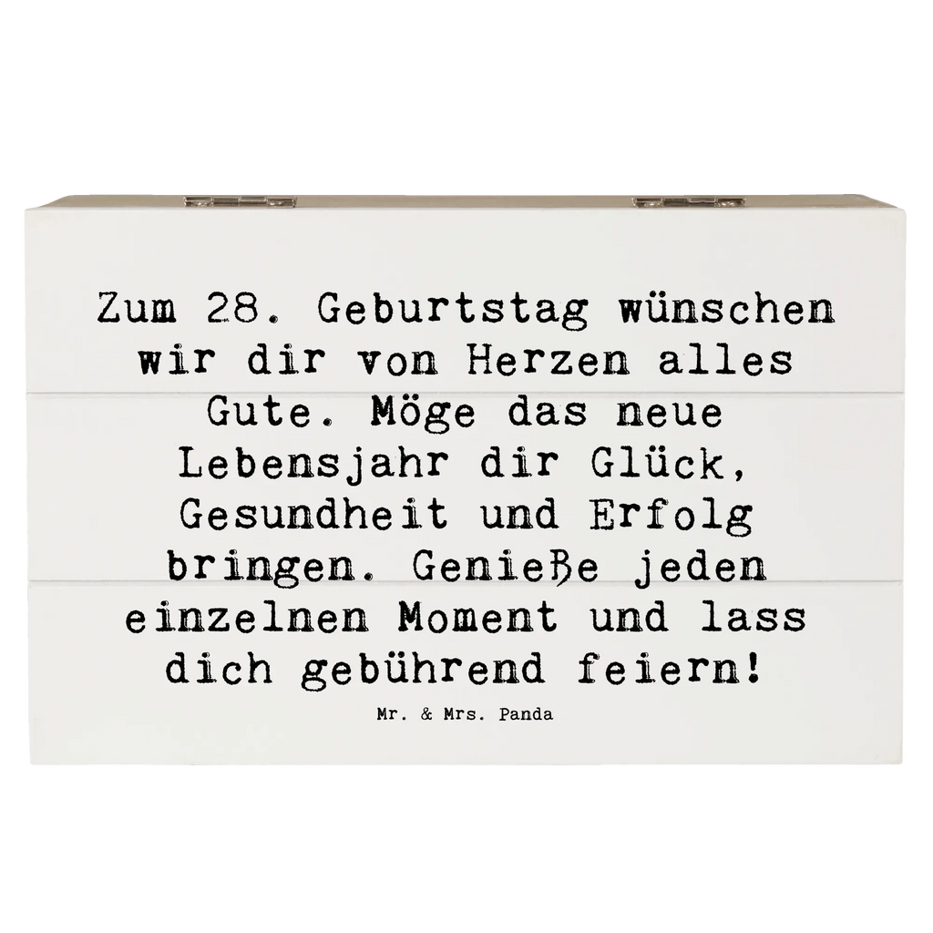 Holzkiste Spruch 28. Geburtstag Dekokiste, Geschenkdose, Geschenkbox, Erinnerungskiste, Schatulle, Schatzkiste, Erinnerungsbox, Aufbewahrungsbox, Holzkiste, XXL, Truhe, Kiste, Geburtstag, Geburtstagsgeschenk, Geschenk