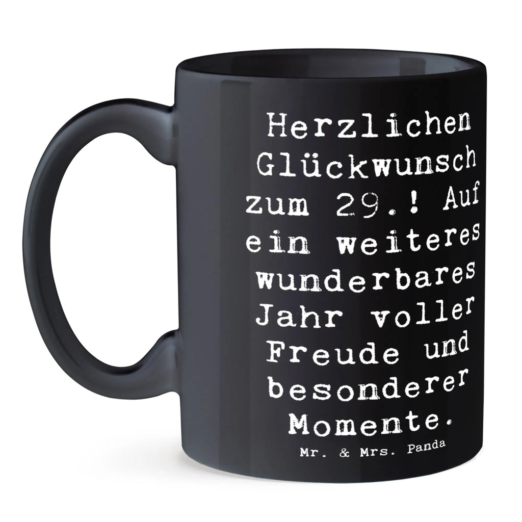 Tasse Spruch 29. Geburtstag Tasse mit Motiven, Geschenktasse, Keramiktasse, Teetasse, Tasse, Kaffeetasse, Porzellantasse, Tasse mit Zitaten, Bürotasse, Geburtstag, Geburtstagsgeschenk, Geschenk