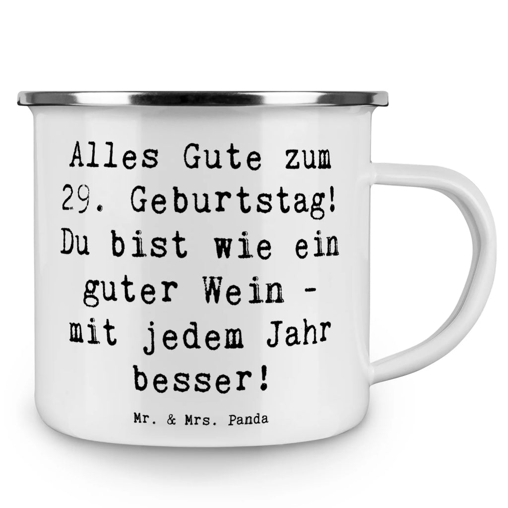 Enamel camping mug Saying Alles Gute zum 29. Geburtstag! Du bist wie ein guter Wein - mit jedem Jahr besser! Tasse Emaille, Camping Becher, Campingtasse, Trinkbecher, Emaille Trinkbecher, Tasse Camping, Campingtassen, Metalltasse, Metalltasse für Camping, Blechtasse, Camping Tassen, Edelstahl Trinkbecher, Camping Tasse Metall, Emaille Tassen, Blechtasse Outdoor, Emaille Becher Camping, Camping Tassen Emaille, Emaille Tasse, Emaille Campingbecher, Outdoor Tasse, Metall Tasse, Kaffee Blechtasse, Campingbecher, Blechtassen, Camping Becher Edelstahl, Emailletasse, Outdoor Becher, Emaille Tasse Camping, Camping Tasse Emaille, Emaille Becher, Geburtstag, Geburtstagsgeschenk, Geschenk