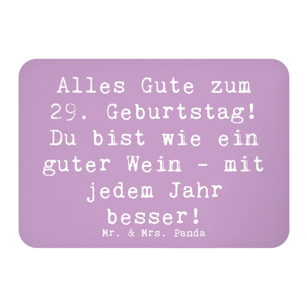 Magnet Saying Alles Gute zum 29. Geburtstag! Du bist wie ein guter Wein - mit jedem Jahr besser! Dekomagnet, Motivmagnete, Kühlschrankmagnet, Whiteboard Magnet, Souvenir Magnet, Pinnwandmagnet, Notiz Magnet, Kühlschrank Dekoration, Geburtstag, Geburtstagsgeschenk, Geschenk