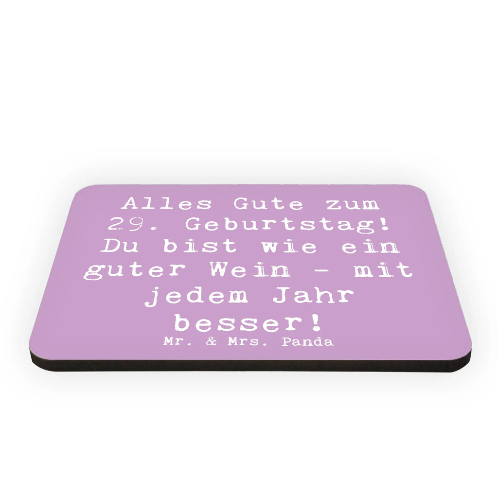 Magnet Saying Alles Gute zum 29. Geburtstag! Du bist wie ein guter Wein - mit jedem Jahr besser! Dekomagnet, Motivmagnete, Kühlschrankmagnet, Whiteboard Magnet, Souvenir Magnet, Pinnwandmagnet, Notiz Magnet, Kühlschrank Dekoration, Geburtstag, Geburtstagsgeschenk, Geschenk