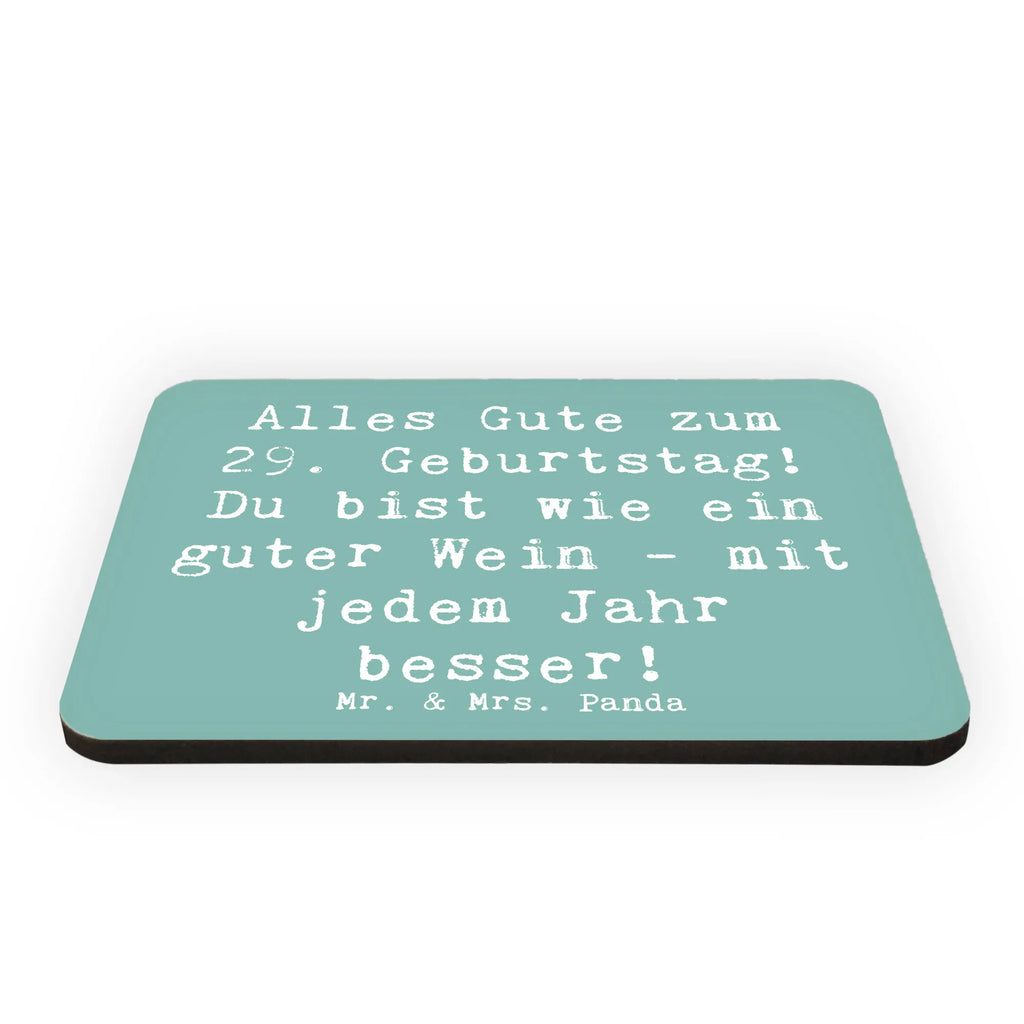 Magnet Saying Alles Gute zum 29. Geburtstag! Du bist wie ein guter Wein - mit jedem Jahr besser! Dekomagnet, Motivmagnete, Kühlschrankmagnet, Whiteboard Magnet, Souvenir Magnet, Pinnwandmagnet, Notiz Magnet, Kühlschrank Dekoration, Geburtstag, Geburtstagsgeschenk, Geschenk