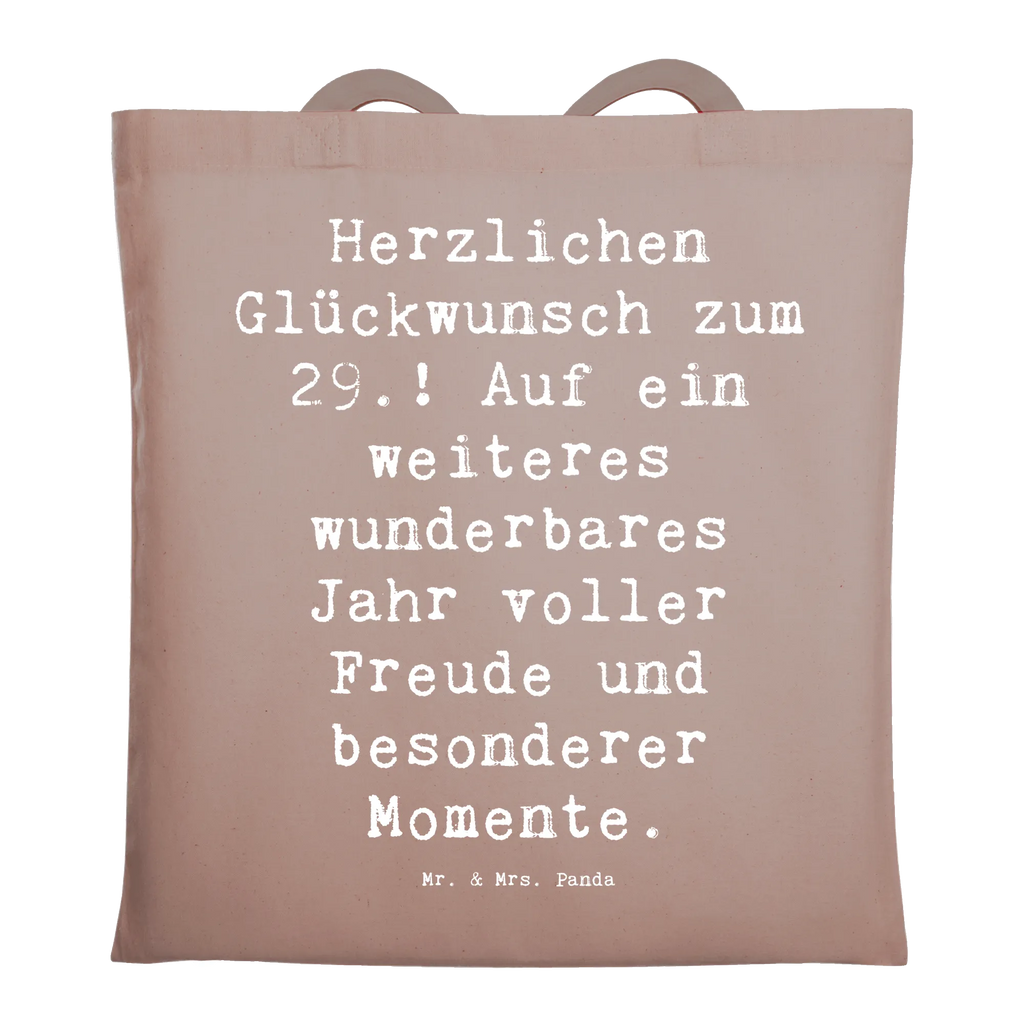 Tragetasche Spruch 29. Geburtstag Beuteltasche, Beutel, Einkaufstasche, Jutebeutel, Stoffbeutel, Tasche, Shopper, Umhängetasche, Strandtasche, Schultertasche, Stofftasche, Tragetasche, Badetasche, Jutetasche, Einkaufstüte, Laptoptasche, Geburtstag, Geburtstagsgeschenk, Geschenk