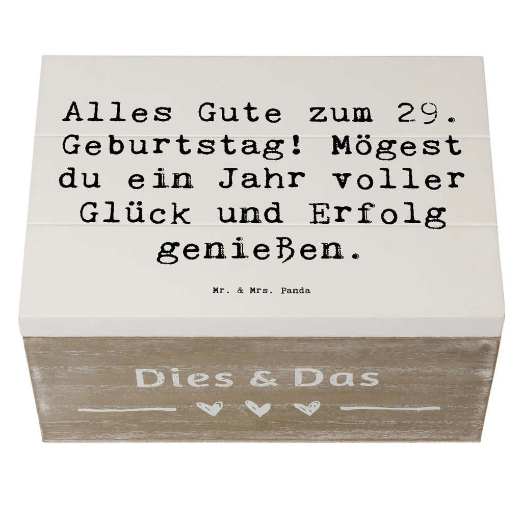Holzkiste Spruch 29. Geburtstag Schatulle, Erinnerungskiste, Kiste, Schatzkiste, Geschenkbox, Holzkiste, Truhe, Erinnerungsbox, XXL, Dekokiste, Geschenkdose, Aufbewahrungsbox, Geburtstag, Geburtstagsgeschenk, Geschenk