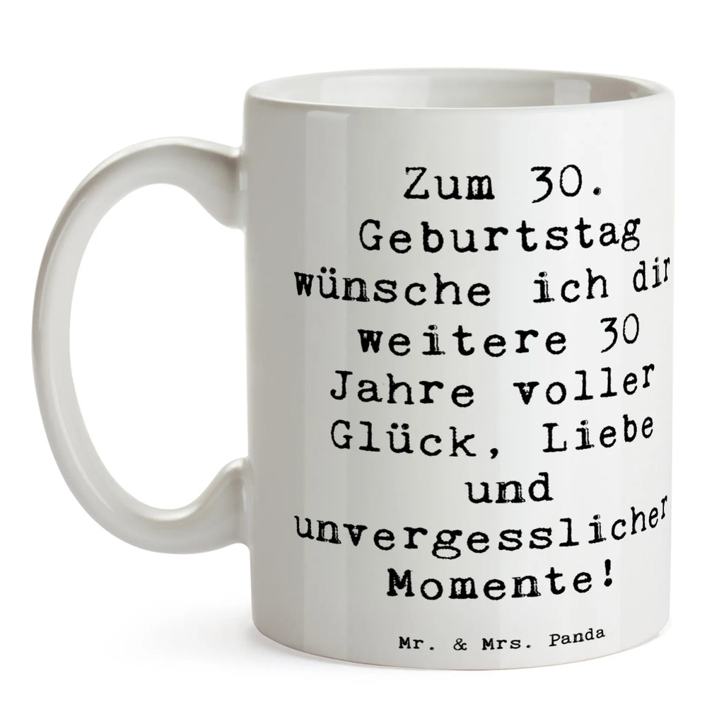 Tasse Spruch 30. Geburtstag Glück Tasse mit Motiven, Bürotasse, Tasse mit Zitaten, Tasse, Kaffeetasse, Porzellantasse, Geschenktasse, Keramiktasse, Teetasse, Geburtstag, Geburtstagsgeschenk, Geschenk