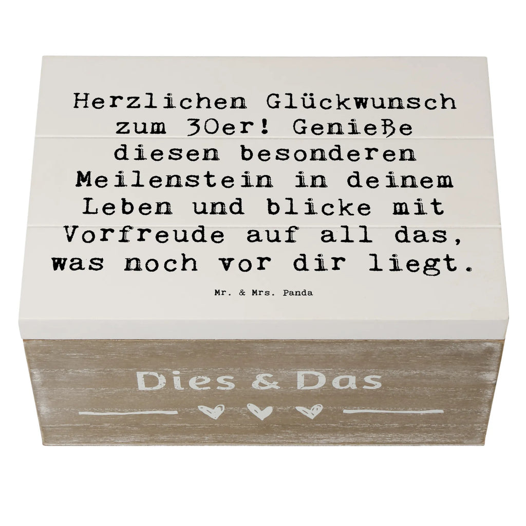 Wooden chest Saying Herzlichen Glückwunsch zum 30er! Genieße diesen besonderen Meilenstein in deinem Leben und blicke mit Vorfreude auf all das, was noch vor dir liegt. Dekokiste, Truhe, Aufbewahrungsbox, Holzkiste, Erinnerungsbox, XXL, Schatulle, Geschenkbox, Erinnerungskiste, Kiste, Schatzkiste, Geschenkdose, Geburtstag, Geburtstagsgeschenk, Geschenk