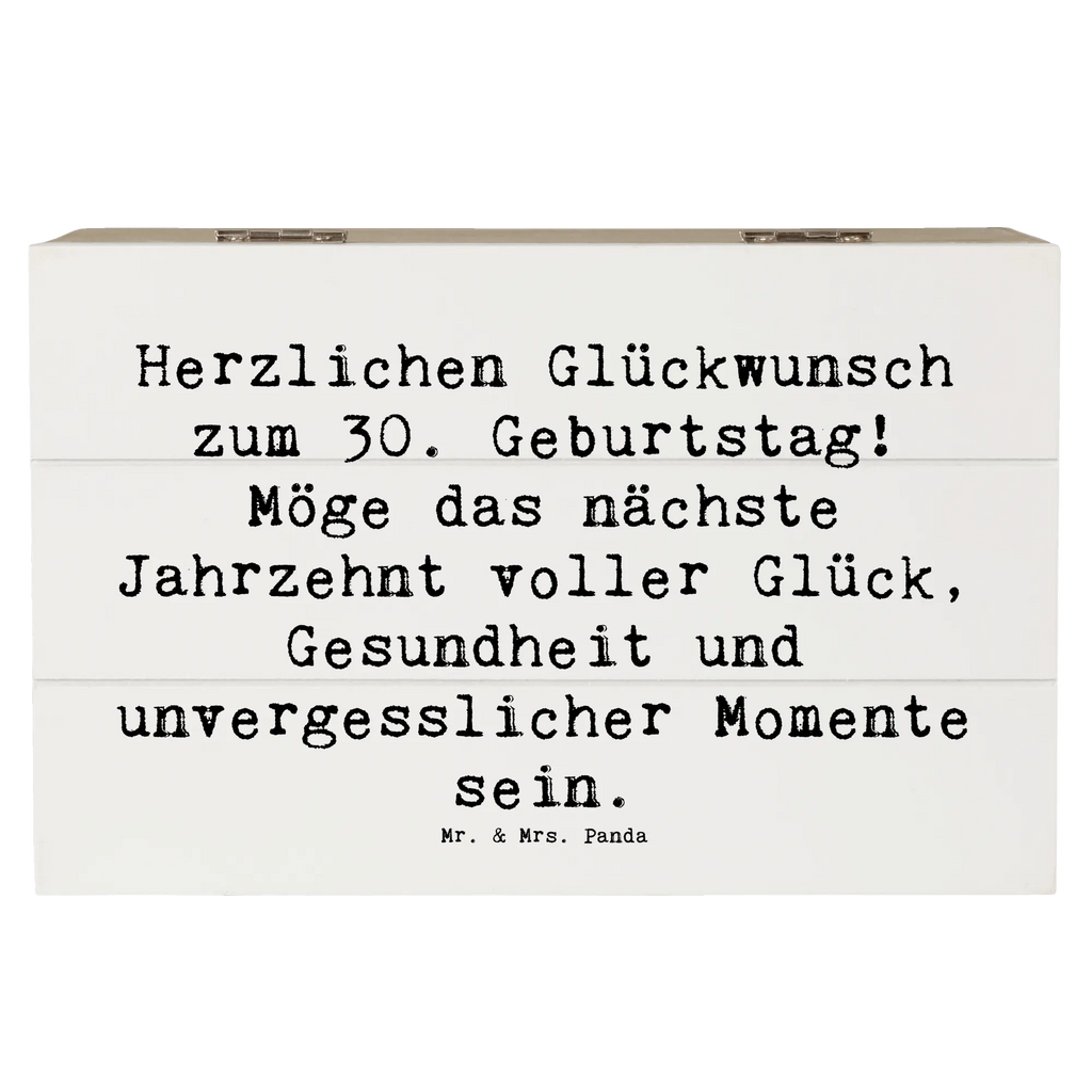 Wooden chest Saying Herzlichen Glückwunsch zum 30. Geburtstag! Möge das nächste Jahrzehnt voller Glück, Gesundheit und unvergesslicher Momente sein. Schatulle, Erinnerungskiste, Geschenkbox, Aufbewahrungsbox, Kiste, Schatzkiste, Truhe, Erinnerungsbox, Holzkiste, Dekokiste, Geschenkdose, XXL, Geburtstag, Geburtstagsgeschenk, Geschenk