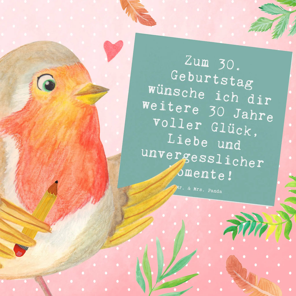 Deluxe Karte Spruch 30. Geburtstag Glück Karte, Grußkarte, Hochwertige Klappkarte, Glückwunschkarte, Klappkarte, Geburtstagskarte, Hochzeitskarte, Einladungskarte, Hochwertige Grußkarte, Geburtstag, Geburtstagsgeschenk, Geschenk