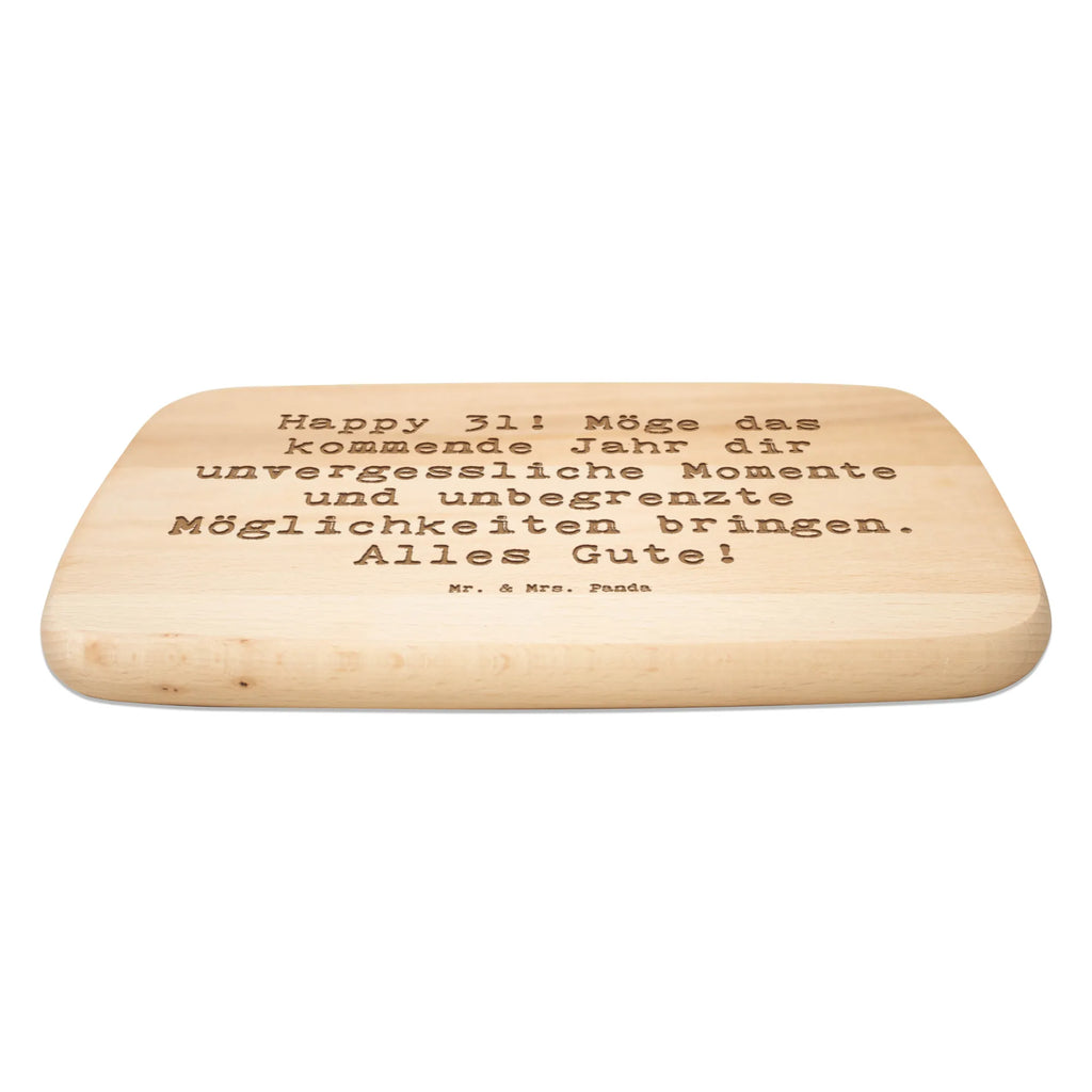 Śniadaniowa deska Przysłowie Happy 31! Möge das kommende Jahr dir unvergessliche Momente und unbegrenzte Möglichkeiten bringen. Alles Gute! Urodziny, prezent urodzinowy, prezent