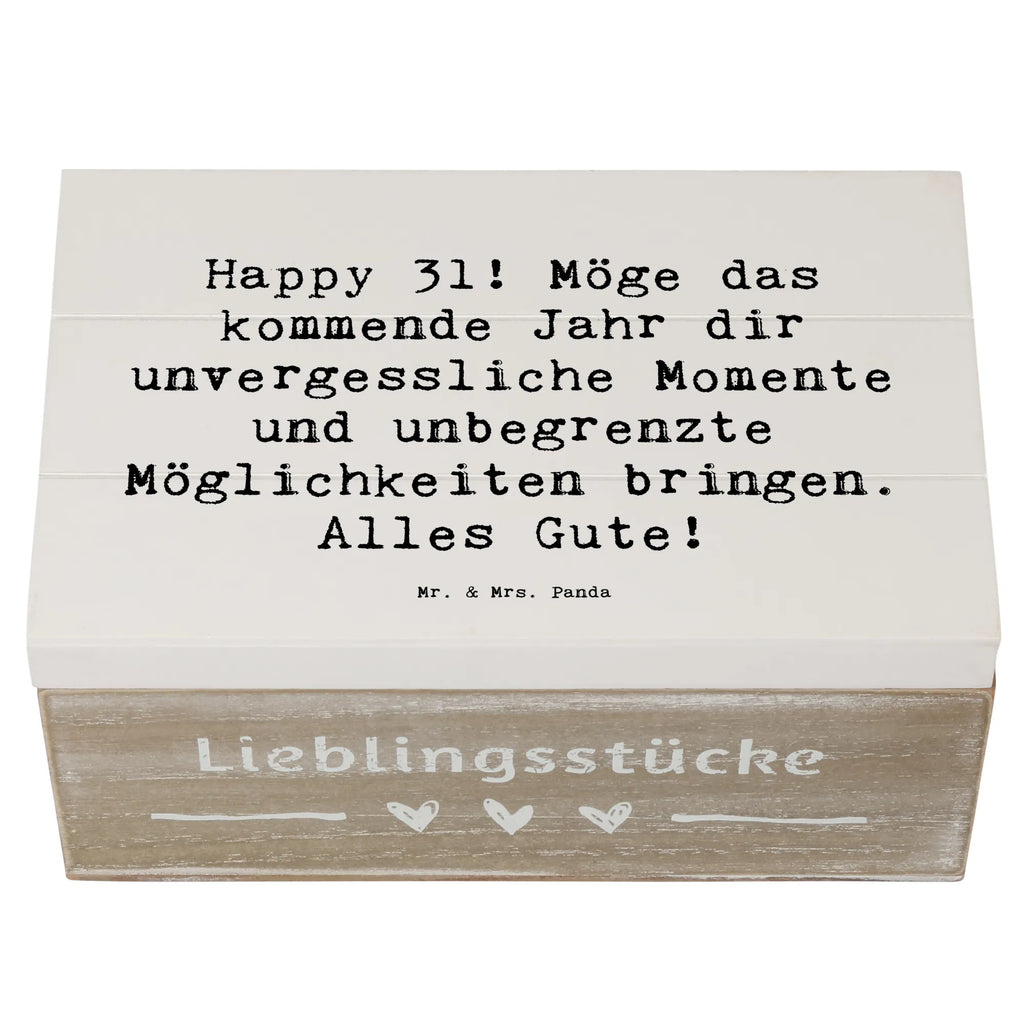 Holzkiste Spruch 31. Geburtstag Aufbewahrungsbox, Schatzkiste, Dekokiste, Geschenkdose, Truhe, XXL, Geschenkbox, Erinnerungsbox, Holzkiste, Schatulle, Erinnerungskiste, Kiste, Geburtstag, Geburtstagsgeschenk, Geschenk