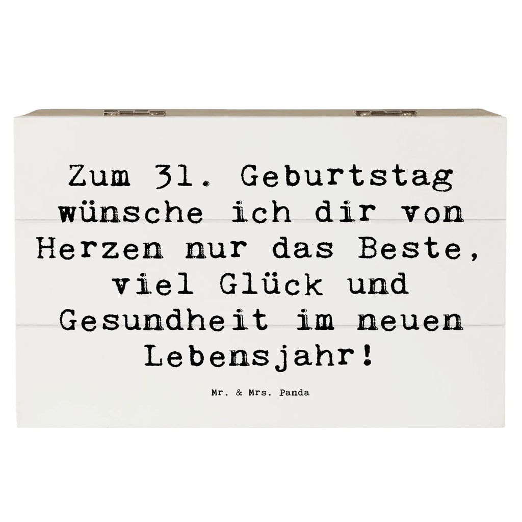 Holzkiste Spruch 31. Geburtstag Liebe Wünsche Geschenkdose, Schatzkiste, Schatulle, Erinnerungsbox, Holzkiste, Erinnerungskiste, Truhe, Kiste, Aufbewahrungsbox, Geschenkbox, XXL, Dekokiste, Geburtstag, Geburtstagsgeschenk, Geschenk