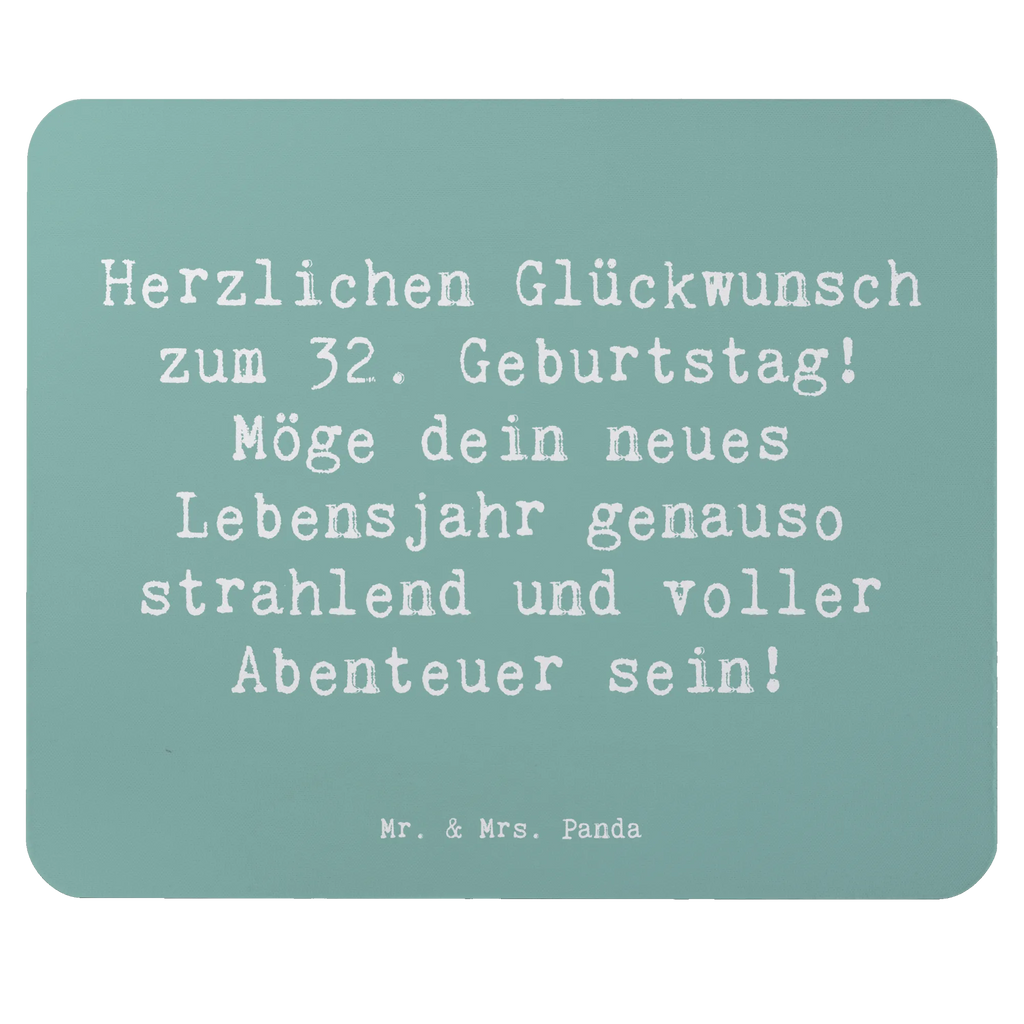 Mauspad Spruch 32. Geburtstag Abenteuer Arbeitszimmer, Mauspad, Computer zubehör, Designer Mauspad, Einzigartiges Mauspad, PC Zubehör, Mauspad Büro, Mousepad, Mausunterlage, Büroausstattung, Geburtstag, Geburtstagsgeschenk, Geschenk