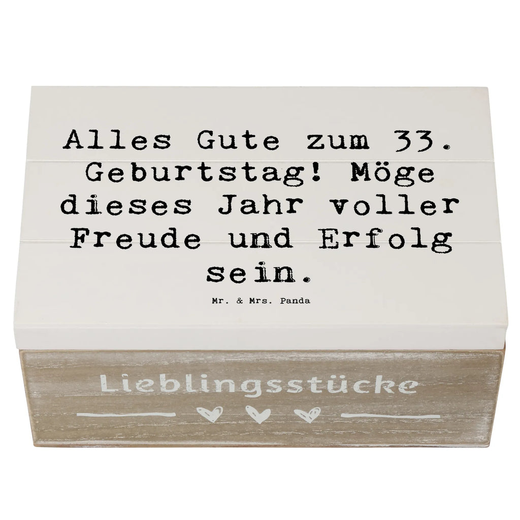 Holzkiste Spruch 33. Geburtstag Truhe, Holzkiste, Schatzkiste, Geschenkbox, Erinnerungskiste, Dekokiste, Aufbewahrungsbox, Geschenkdose, Schatulle, Kiste, XXL, Erinnerungsbox, Geburtstag, Geburtstagsgeschenk, Geschenk