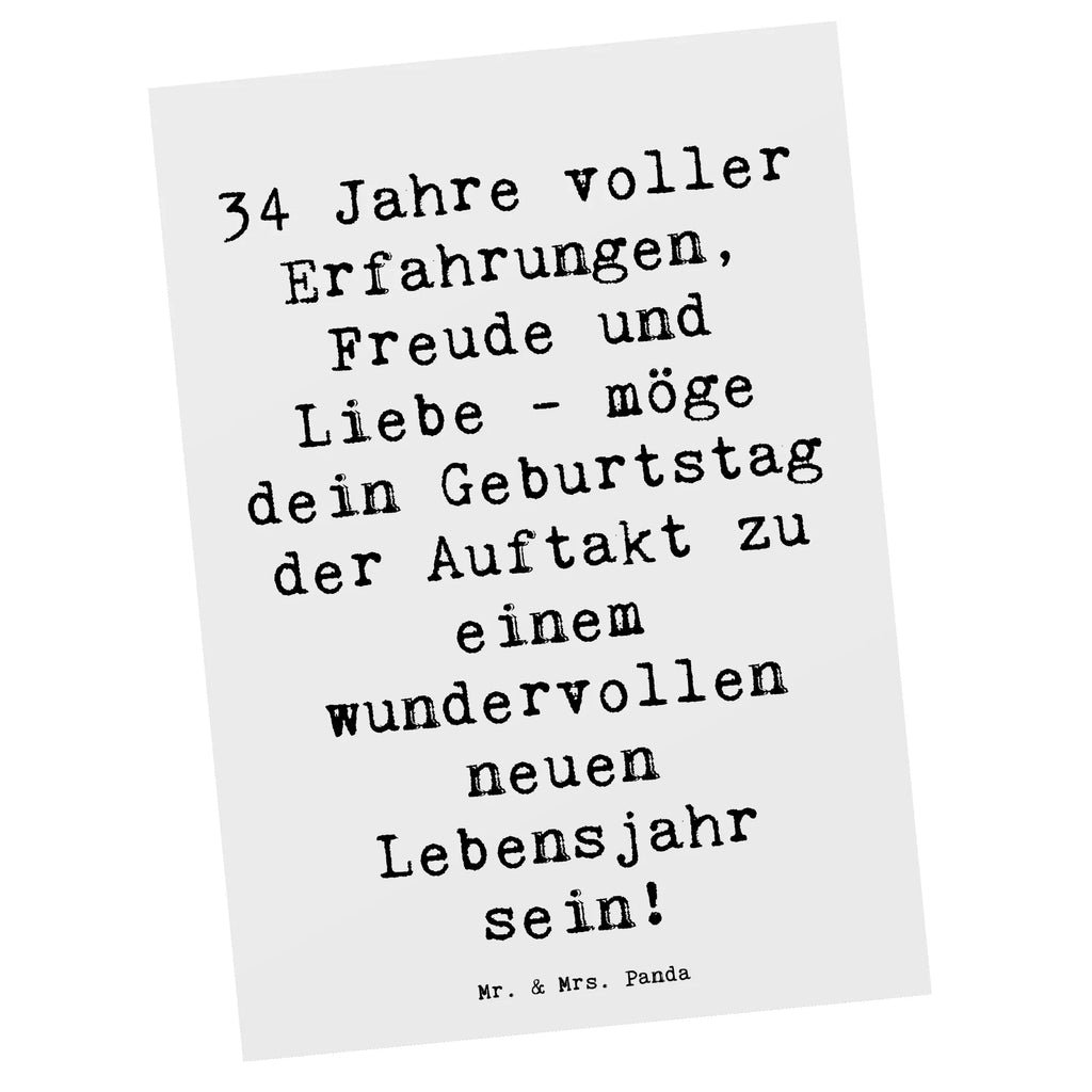 Postkarte Spruch 34. Geburtstag Erlebnisse Postkarte, Dankeskarte, Karte, Einladungskarte, Grußkarte, Ansichtskarten, Geschenkkarte, Geburtstagskarte, Einladung Geburtstag, Einladung, Einladungskarten Geburtstag, Ansichtskarte, Geburtstag, Geburtstagsgeschenk, Geschenk