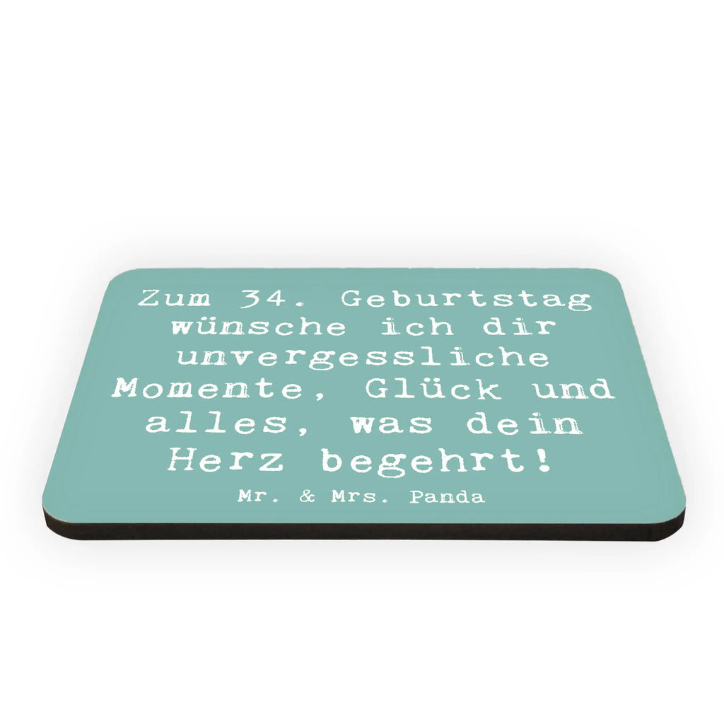 Magnet Spruch 34. Geburtstag Glückwünsche Whiteboard Magnet, Kühlschrankmagnet, Notiz Magnet, Dekomagnet, Souvenir Magnet, Motivmagnete, Pinnwandmagnet, Kühlschrank Dekoration, Geburtstag, Geburtstagsgeschenk, Geschenk