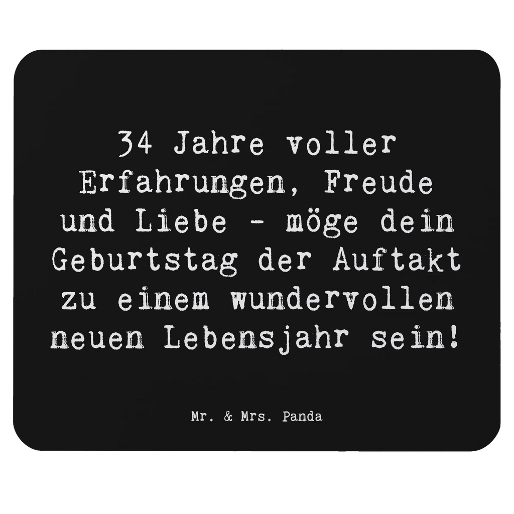 Mauspad Spruch 34. Geburtstag Erlebnisse Büroausstattung, Einzigartiges Mauspad, Mausunterlage, Mauspad Büro, Mauspad, Mousepad, Arbeitszimmer, Designer Mauspad, PC Zubehör, Computer zubehör, Geburtstag, Geburtstagsgeschenk, Geschenk