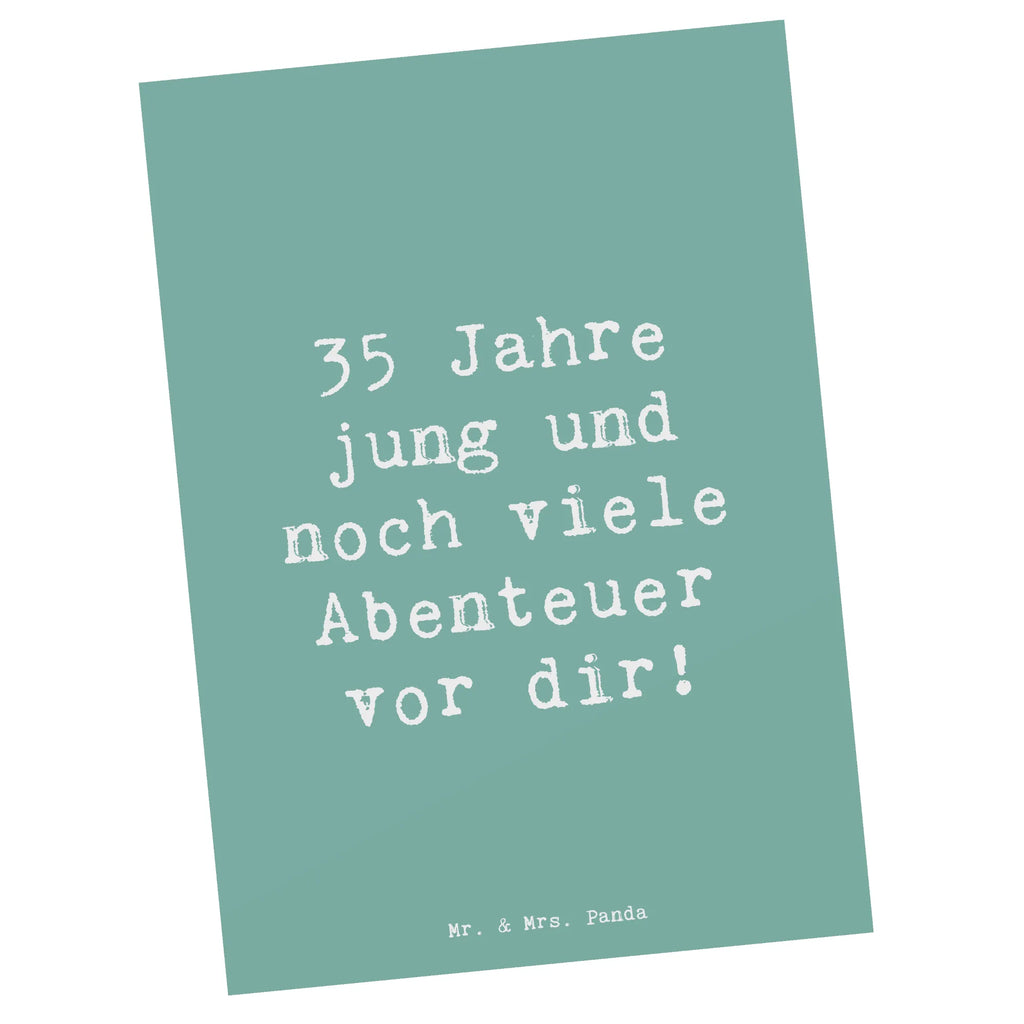 Postkarte Spruch 35. Geburtstag Abenteuer Einladungskarte, Grußkarte, Einladung Geburtstag, Karte, Dankeskarte, Ansichtskarten, Postkarte, Ansichtskarte, Einladungskarten Geburtstag, Geschenkkarte, Geburtstagskarte, Einladung, Geburtstag, Geburtstagsgeschenk, Geschenk