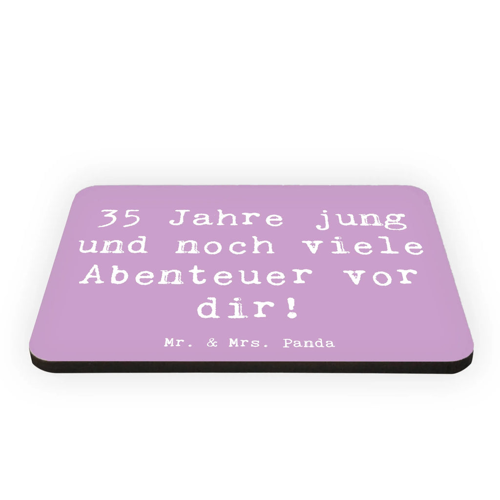 Magnet Spruch 35. Geburtstag Abenteuer Notiz Magnet, Whiteboard Magnet, Motivmagnete, Pinnwandmagnet, Dekomagnet, Kühlschrank Dekoration, Souvenir Magnet, Kühlschrankmagnet, Geburtstag, Geburtstagsgeschenk, Geschenk