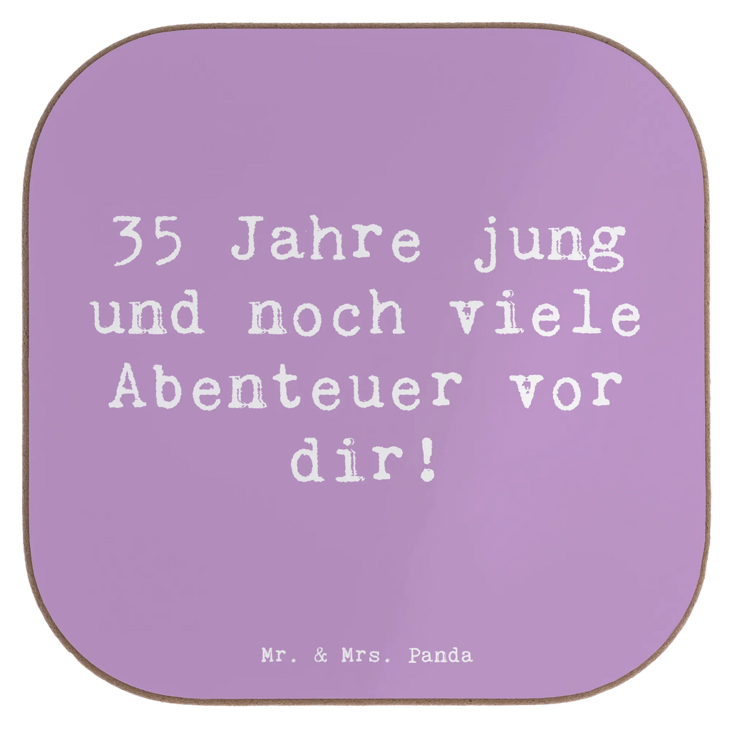 Square coaster Saying 35 Jahre jung und noch viele Abenteuer vor dir! Glasuntersetzer, Untersetzer, Untersetzer Holz, Untersetzer Gläser, Untersetzer für Gläser, Untersetzer aus Holz, Holzuntersetzer, Korkuntersetzer, Getränkeuntersetzer, Tassen Untersetzer, Bierdeckel, Untersetzer Design, Geburtstag, Geburtstagsgeschenk, Geschenk