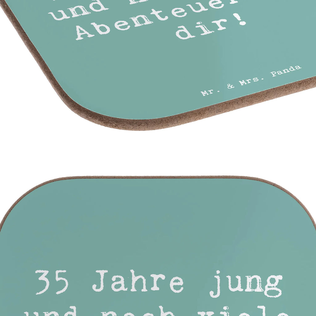 Square coaster Saying 35 Jahre jung und noch viele Abenteuer vor dir! Glasuntersetzer, Untersetzer, Untersetzer Holz, Untersetzer Gläser, Untersetzer für Gläser, Untersetzer aus Holz, Holzuntersetzer, Korkuntersetzer, Getränkeuntersetzer, Tassen Untersetzer, Bierdeckel, Untersetzer Design, Geburtstag, Geburtstagsgeschenk, Geschenk