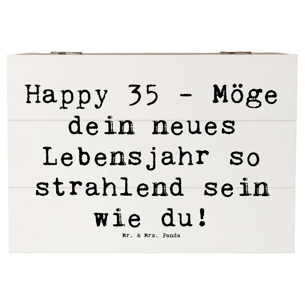 Holzkiste Spruch 35. Geburtstag Glückwünsche Schatulle, Geschenkbox, Schatzkiste, Aufbewahrungsbox, Erinnerungskiste, Dekokiste, Truhe, Kiste, Holzkiste, Geschenkdose, Erinnerungsbox, XXL, Geburtstag, Geburtstagsgeschenk, Geschenk